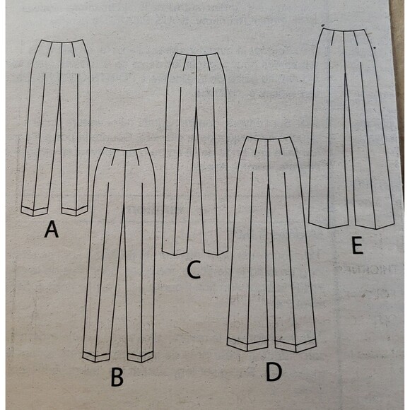 Misses/Misses Petite Fast & Easy Pants Sewing Pattern Butterick B4662, Plus Size - Picture 2 of 5
